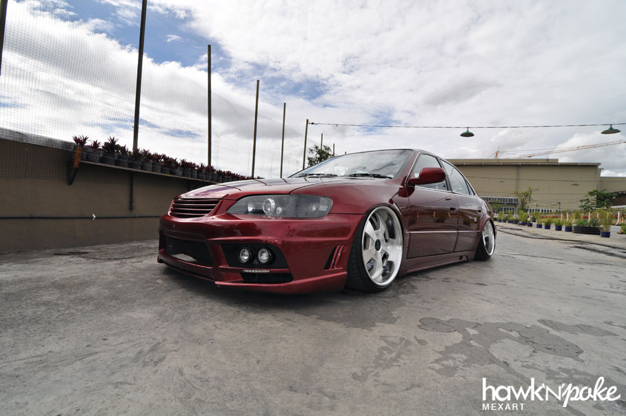 Candy red honda accord #4